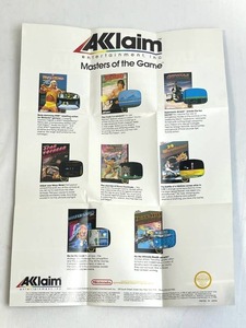 Vintage 1988 Hulk Hogan WWF Wrestle Mania Aklaim Nintendo Poster (12 x 16) - Like New