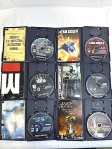 PS2 Game Lot (Working Condition) - SOCOM II, Splinter Cell, and More