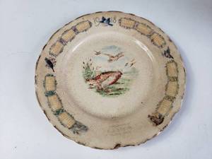lot 24 image: 1918 DE McNicol East Liverpool Plate from Thorpe Minnesota