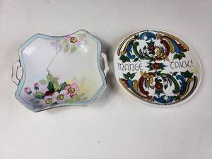 lot 26 image: Lot of 2 Decorative Plates, Figgjo & Nippon