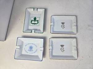 lot 95 image: Vintage Ash Trays from Various Paris Hotels