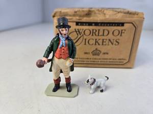 lot 106 image: World of Dickens Pewter Figurine Billy Sykes & Dog