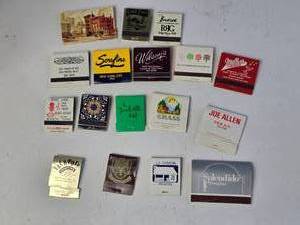 lot 110 image: Vintage Matchbooks