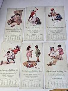 lot 117 image: 1909 Northwestern Bedding Calendar Pages