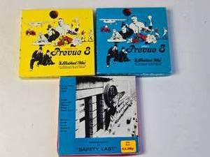 lot 207 image: Lot of 3 8mm and Super 8 mm - Prevue 8 in both and Safety First in Standard 8 mm