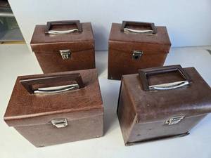 lot 244 image: Lot of 4 Record Cases of 45s - Seals & Crofts, Smokey Robinson, 5th Dimension, Marvin Gaye and More