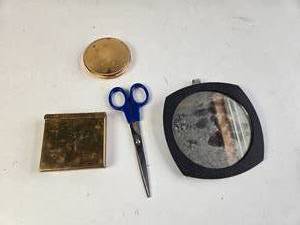 lot 296 image: Cigarette Case, Scissors, Blush Case