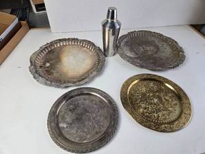 lot 306 image: Platters and Cocktail Shaker