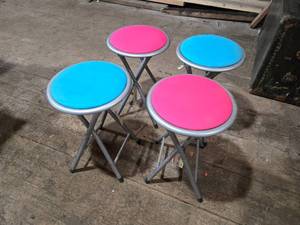 lot 368 image: Lot of 4 Folding Stools