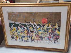 lot 371 image: Large Ernani Silva Abstract Art