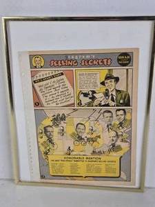 lot 382 image: Framed Seagrams Advertising Comic