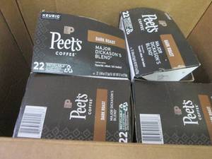 4- 22 ct Peets Dark Roast Kcups...