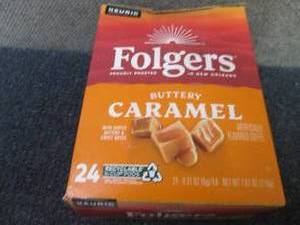 24 ct Folgers Buttery Caramel Kcups...