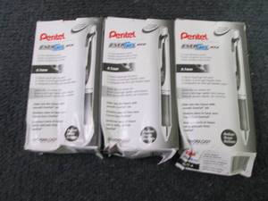 3- 12 pks Pentel EnerGel Deluxe RTX...