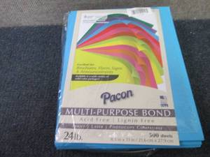 500 Sheets Pacon 24 Lb Cobalt Blue ...