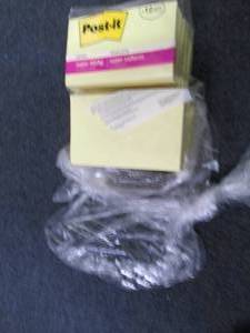 Uniball Pens, 12 Post-It Pads...