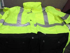 Tenacious 4XL Black Front Rain Jack...