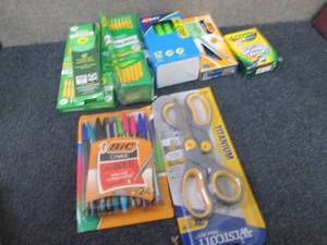 Pencils, Pens, Scissors,Crayons, Hi...