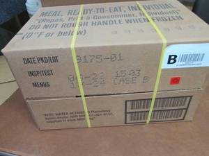 Sealed Case of 12 MREs Meal Ready ...