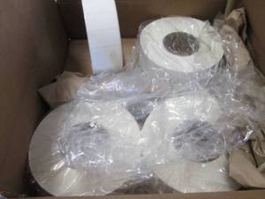 Case of 4- 5000ct Rolls 2x1 inch Wh...