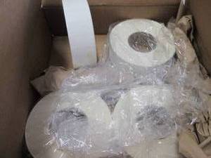 Case of 4- 5000ct Rolls 2x1 inch Wh...