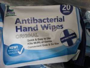 36- 20ct Pks Antibacterial Hand Wip...