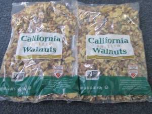 2- 16 oz Bags California Shelled Wa...