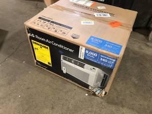 LG 8,000 BTU 115V Window Air Conditioner Cools 350 sq. ft. with Wi-Fi, Remote and in White Customer Returns See Pictures