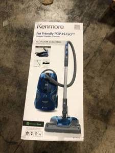 KENMORE Pet Friendly Pop-N-Go Bagged Canister Vacuum Cleaner    Customer Returns See Pictures