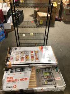 Lot of Assorted Shelving Various Models and Conditions    Customer Returns See Pictures