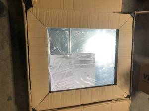 Croydex 30 in. W x 25.25 in. H x 5-14 in. D Frameless Aluminum Recessed or Surface-Mount Medicine Cabinet with Easy Hang System   Customer Returns See Pictures