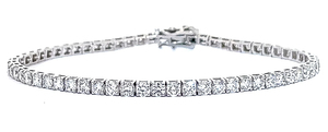 5 Carat Diamond Classic Tennis Bracelet in 14k White Gold $9,255 Retail VIDEO