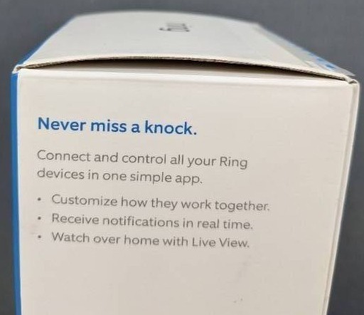 lot 13 image: Brand New Ring Doorbell 3 Camera  Y