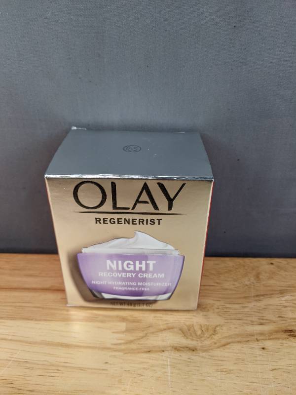 lot 56D image: Brand New Olay Skincare Regenerist Night Recovery Anti-Aging Cream Facial Moisturizer and Olay Total Effects Skin CC Cream, Tone Correcting L