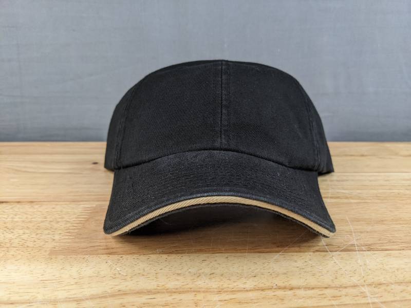 lot 15A image: 12 Brand New Advantage Series Ltd. Black and Khaki Hats OSFM A