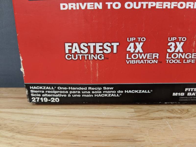 lot 47A image: Brand New Milwaukee M18 FUEL 18V Lithium-Ion Brushless Cordless HACKZALL Reciprocating Saw O