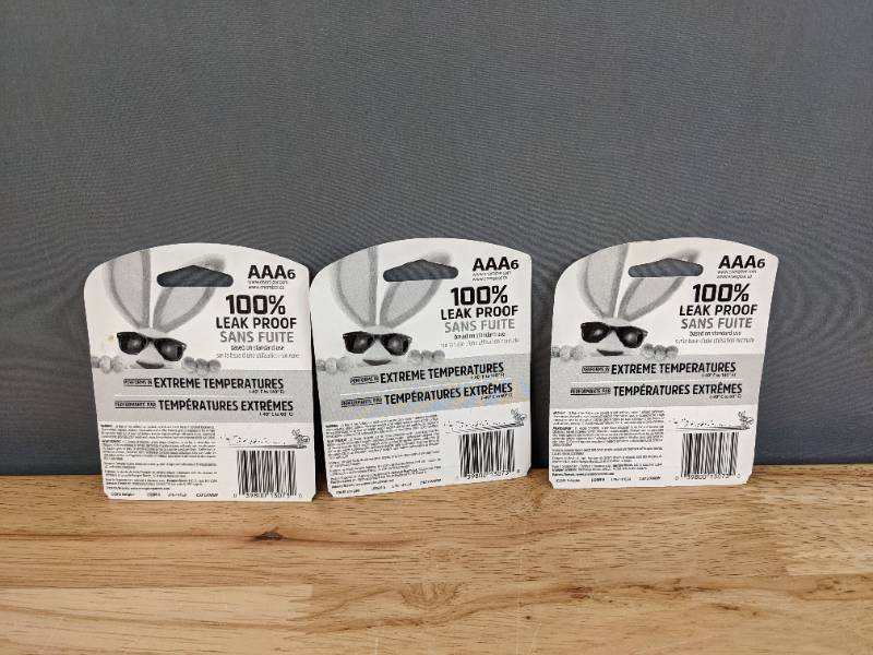 lot 39 image: (3) Brand New Packages of Energizer AAA Ultimate Lithium Batteries (6-Packs) Y