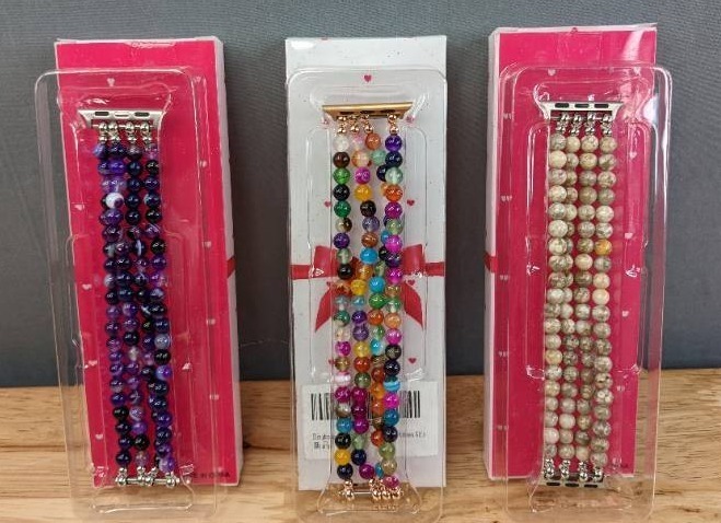 lot 69B image: 20 Brand New Blingbrione Beaded Bracelets Compatible with Apple Watch Band 384041mm 424445mm F