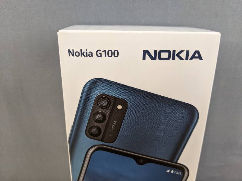 lot 27B image: Brand New Nokia G100 Unlocked Android Smartphone (TA-1430) works on AT&T, T-Mobile, and Verizon networks 3GB RAM 32GB Internal Storage Single SIM Nordic Blue Y