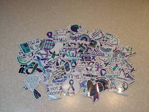 lot 401 image: 120 New Suicide Awareness Stickers P