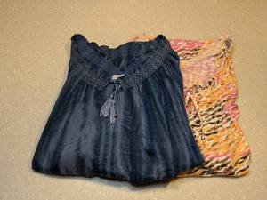 lot 411 image: New Studio Works & Relativity Womens Tops Orange Pink Blue Size Large P