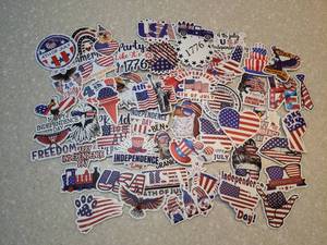 lot 419 image: Proud To Be An American 50 New Stickers P