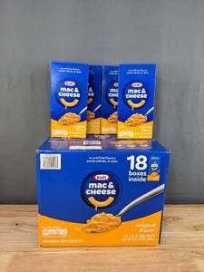 lot 90 image: New Kraft Mac & Cheese 18 Box and 4 Singles H