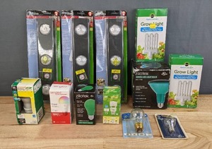 lot 149 image: New Rite Lite LED Under Cabinet Lights, Grow Lights, Green LED Light Bulb, Smart LED Light Bulb, High Intensity Bulb, Etc. H