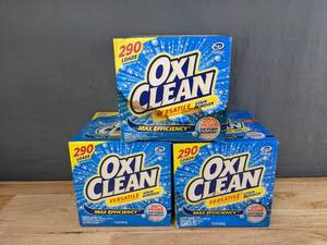 lot 220 image: (3) New Large Boxes of Oxi Clean Versatile Stain Remover H