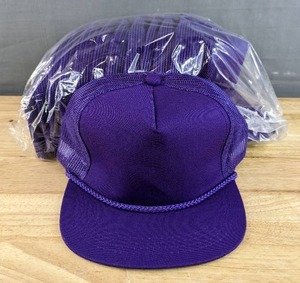 lot 104C image: 24 Brand New Yupoong Purple Hats OSFM A