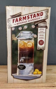 lot 74A image: New Farmstand 2.5 Gallon Beverage Dispenser H