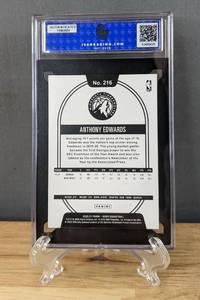 lot 9 image: Anthony Edwards Gem Mint 10 Graded Minnesota Timberwolves 2020 NBA Hoops Rookie Card N