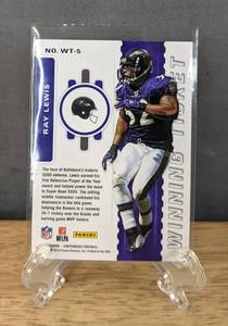 lot 42 image: 2019 Panini Contenders Ray Lewis Autographed NFL Football Card Baltimore Ravens I