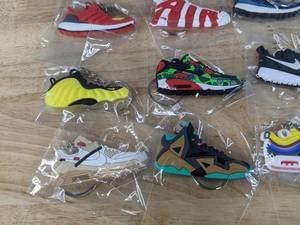 lot 33 image: 20 Brand New Nike Air Jordan, Adidas & LeBron Sneaker Shoe Keychains Air Max N